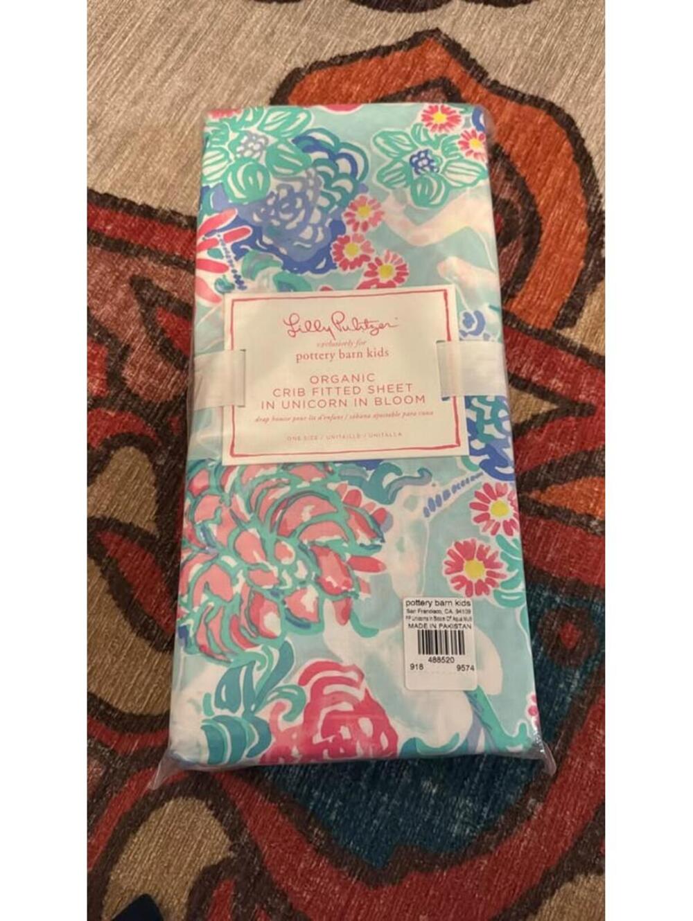 Pottery barn kids NWT crib sheet lilly pulitzer
